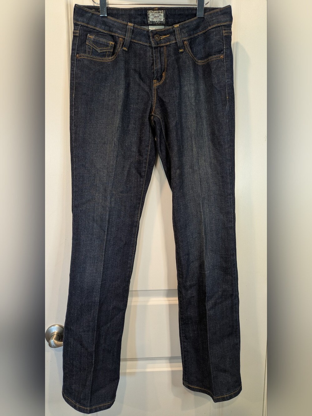 Levi’s 545 Low Boot Cut Jeans Women’s 6 Dark Wash Stretch Y2K Bootcut Denim